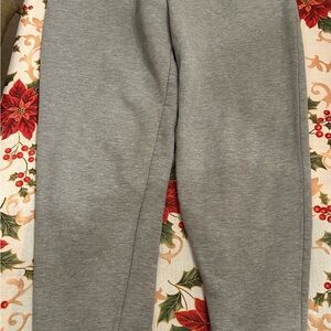 Gray Adidas youth kids sweatpants joggers. 2 front pockets. Size XL 16.
